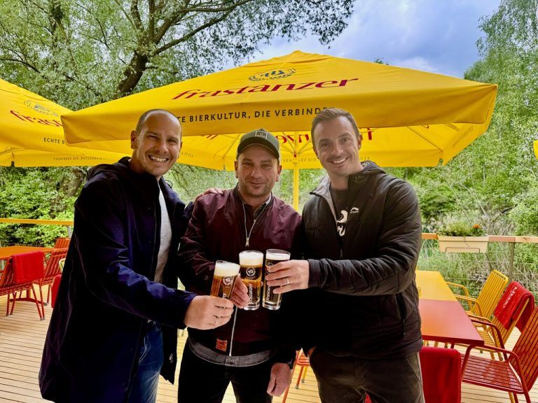 Prost! Oliver Müller, Nani Mock, Mario Rothmund.