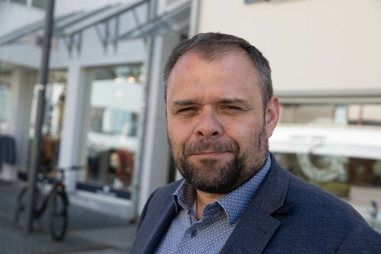 Bürgermeister Fäßler.⇒Hartinger