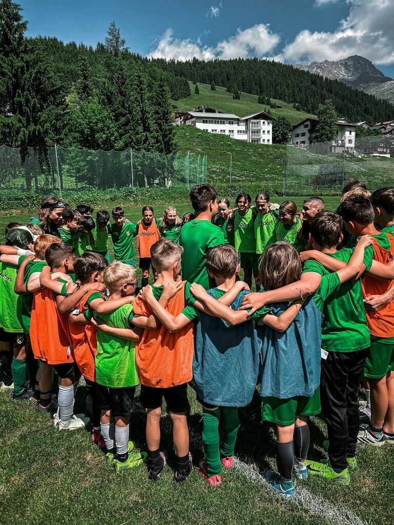 Die Kinder hatten viel Spaß beim Nachwuchscamp der Grün-Weißen in Lech. ⇒Verein