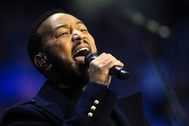John Legend in Aktion. ⇒AP/rourke