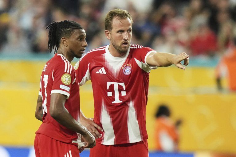 Michael Olise und Harry Kane trafen für die Bayern.⇒AFP