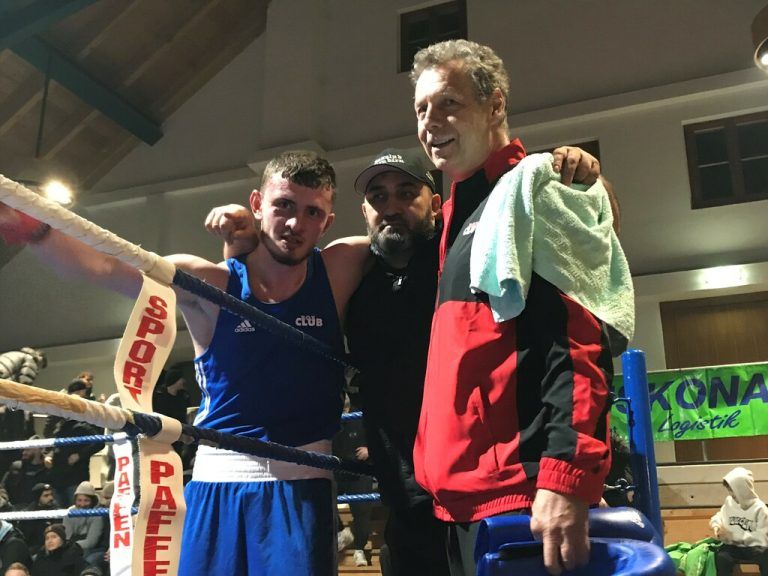 Selbst Alu Abubakarov (li.) konnte nicht die ersehnte Goldmedaille für die Dornbirner erboxen. ⇒Jochen Dedeleit