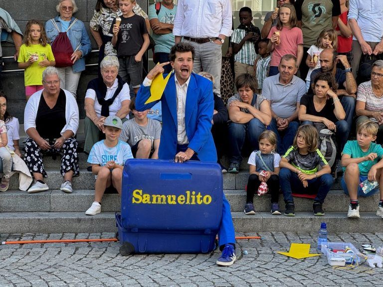 Der Schweizer Gaukler Samuelito begeisterte das Publikum.⇒lutz (7)