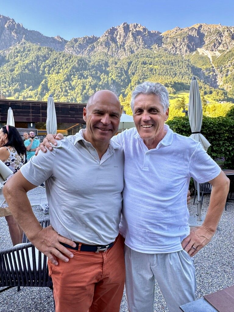 Marc Girardelli (l.) und Franz Wilhelmer (r.).