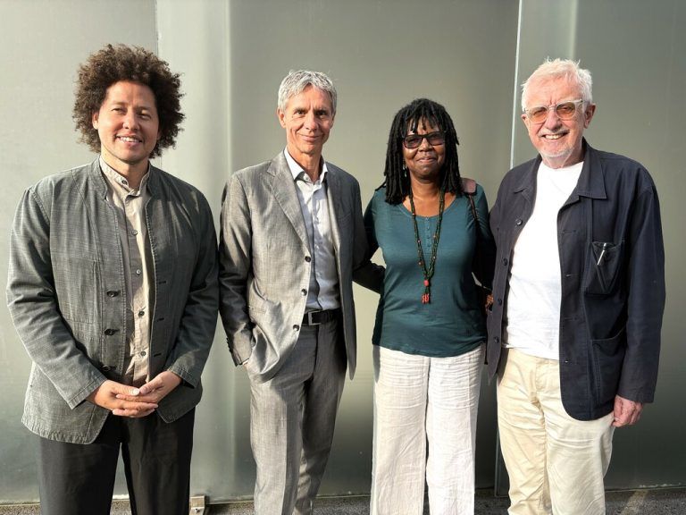 Michael Armitage, Kub-Direktor Thomas D. Trummer, Chelenge Van Rampelberg und Peter Pakesch.⇒Ritter (7)