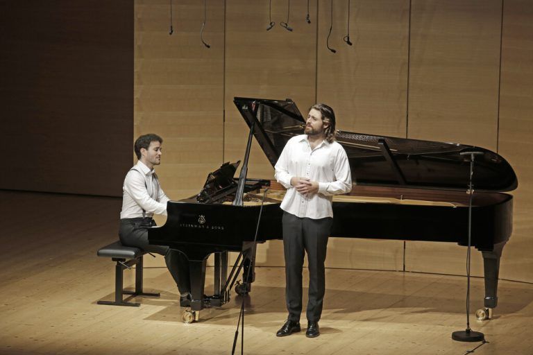 Ammiel Bushakevitz (l.) und Konstantin Krimmel.⇒Schubertiade