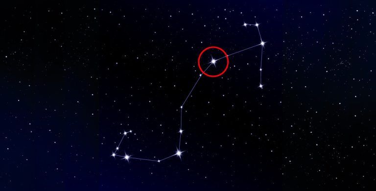 Antares, ein Roter Überriese im Skorpion, leuchtet rund 600 Lichtjahre entfernt in unserer Sommernacht.⇒shutterstock