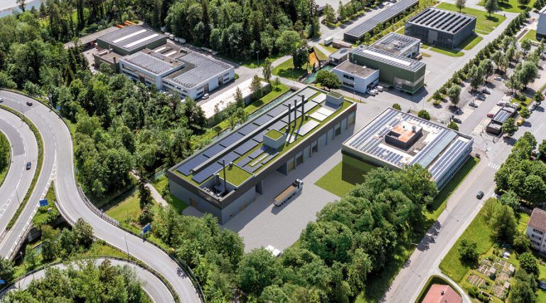 Das neue Heizwerk in Bregenz.⇒VIW/VKW
