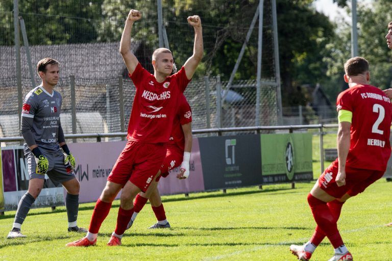 Die Rothosen feierten gestern einen 4:0-Derbysieg beim FC Lauterach.⇒Serra