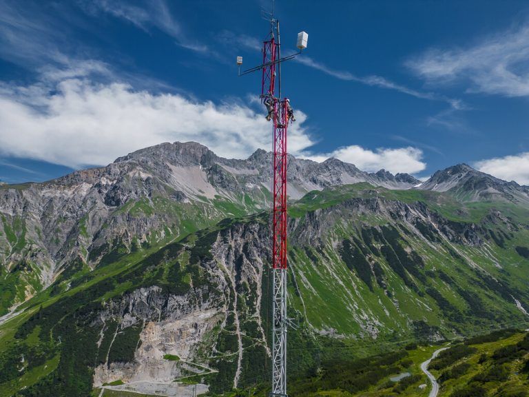 Die Windmessanlage auf der Alpe Rauz.⇒Steurer