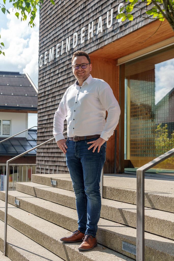 Johannes Feurle wurde mit nur 29 Jahren Bürgermeister von Sulzberg.⇒stiplovsek