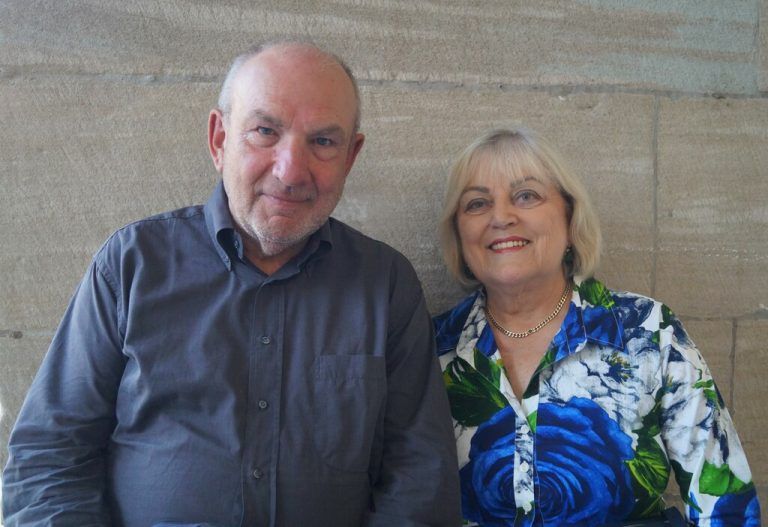 Journalist Michael Löbl kam mit Ursula Dehne.