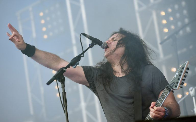 Mille Petrozza bei „Rock in Vienna“ 2016 auf der Donauinsel.⇒apa