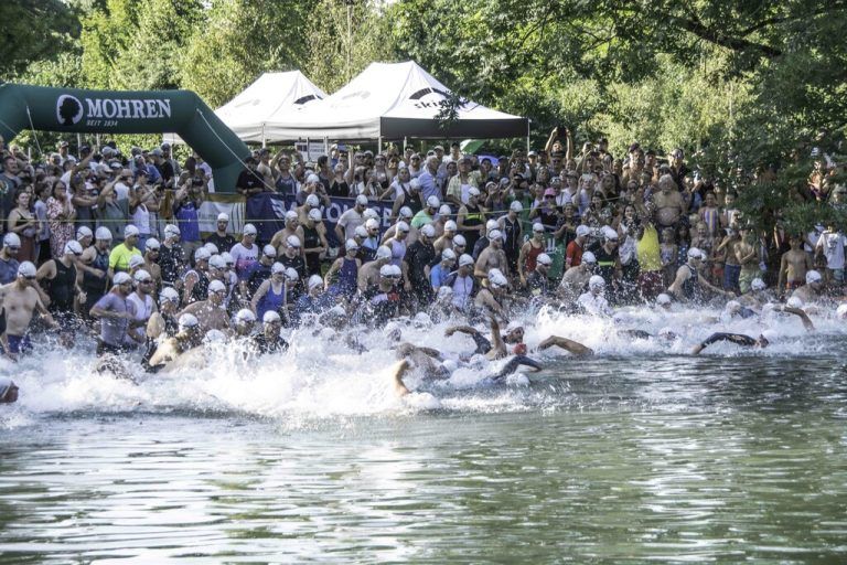 Mit über 400 Teilnehmern war das Starterfeld des diesjährige Jannersee Triathlons bis zum letzten Platz belegt.⇒VTRV