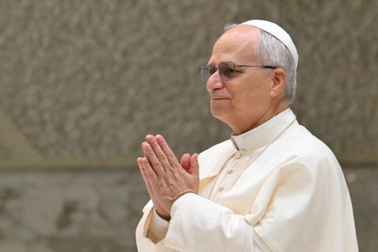 Papst Leo XIV. am Mittwoch bei seiner wöchentlichen Audienz.⇒afp