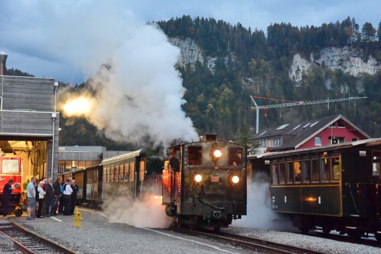 Das Wälderbähnle in Bezau ist eines der vielen Highlights des Abends.⇒Micheli