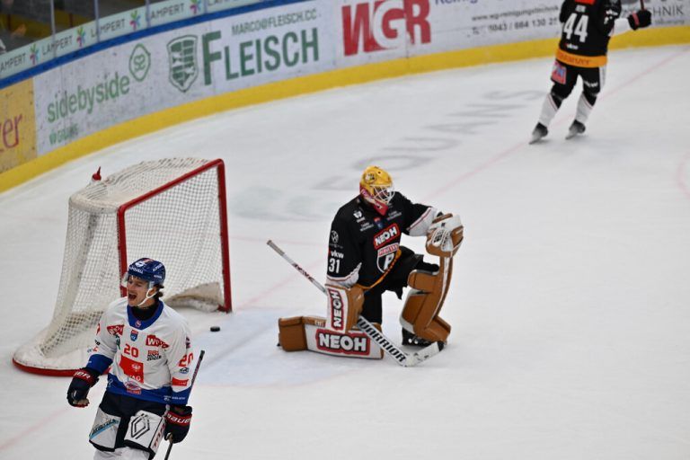Die Pioneers fangen sich die Tore viel zu einfach, hier das 0:3. Serra