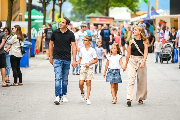 Für Familien gibt es auf der 77. Herbstmesse wieder viel zu entdecken.Messe Dornbirn/Mittelberger