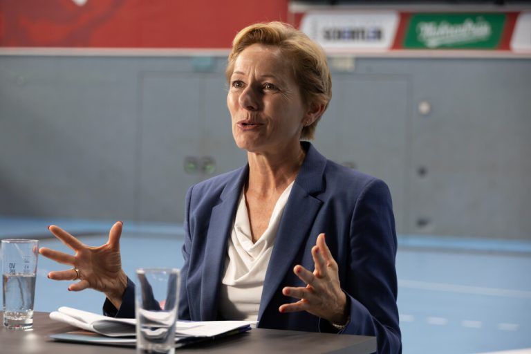 Sportlandesrätin Martina Rüscher. ⇒Hartinger