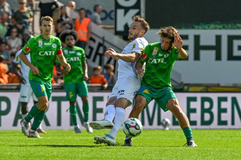 Srdjan Hrstic erzielte in einer intensiven Partie das 1:1. GEPA/Lerch (2)