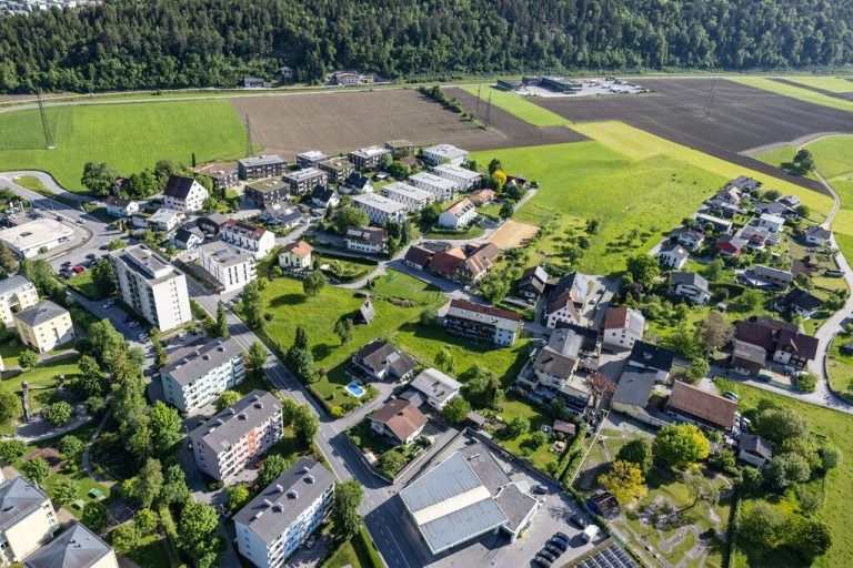 Der Bludenzer Stadtteil Brunnenfeld.⇒stb