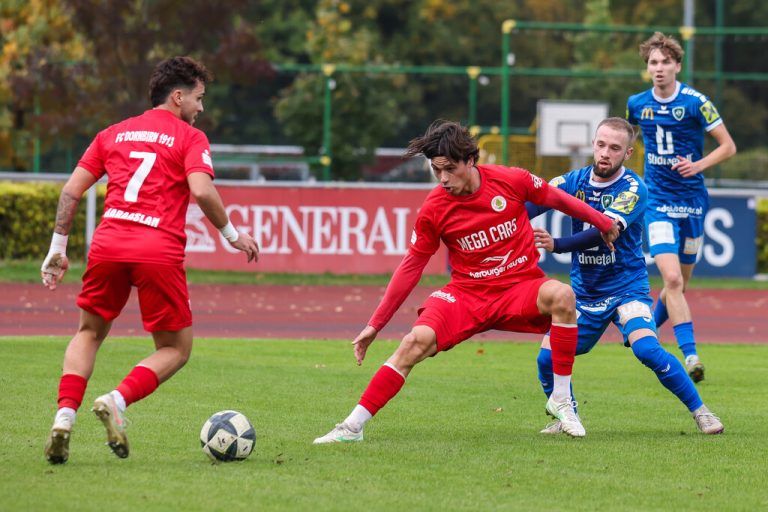 Der FC Dornbirn konnte das Duell auf der Birkenwiese gegen den TSV St. Johann nach Rückstand noch mit 3:1 gewinnen. ⇒Philipp Steurer