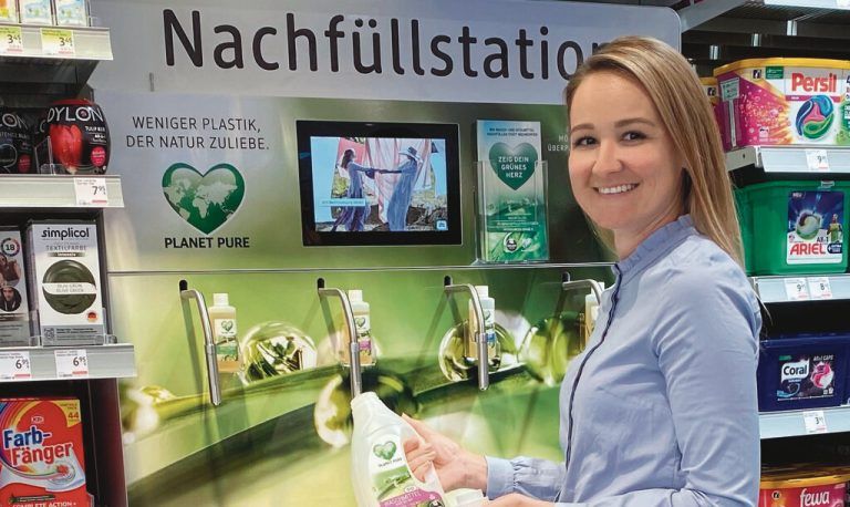 Die Nachfüllautomaten von Planet Pure sind in diversen Handelsketten zu finden. ⇒Planet Pure/Wexplore Productions