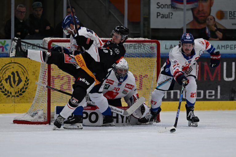 Die Pioneers müssen heute in Villach dorthin gehen, wo es weh tut. ⇒GEPA/Lerch