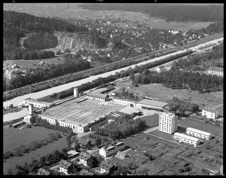 Die Spinnerei im Jahr 1959.