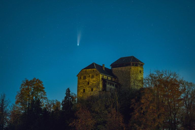 Komet über Hohenems