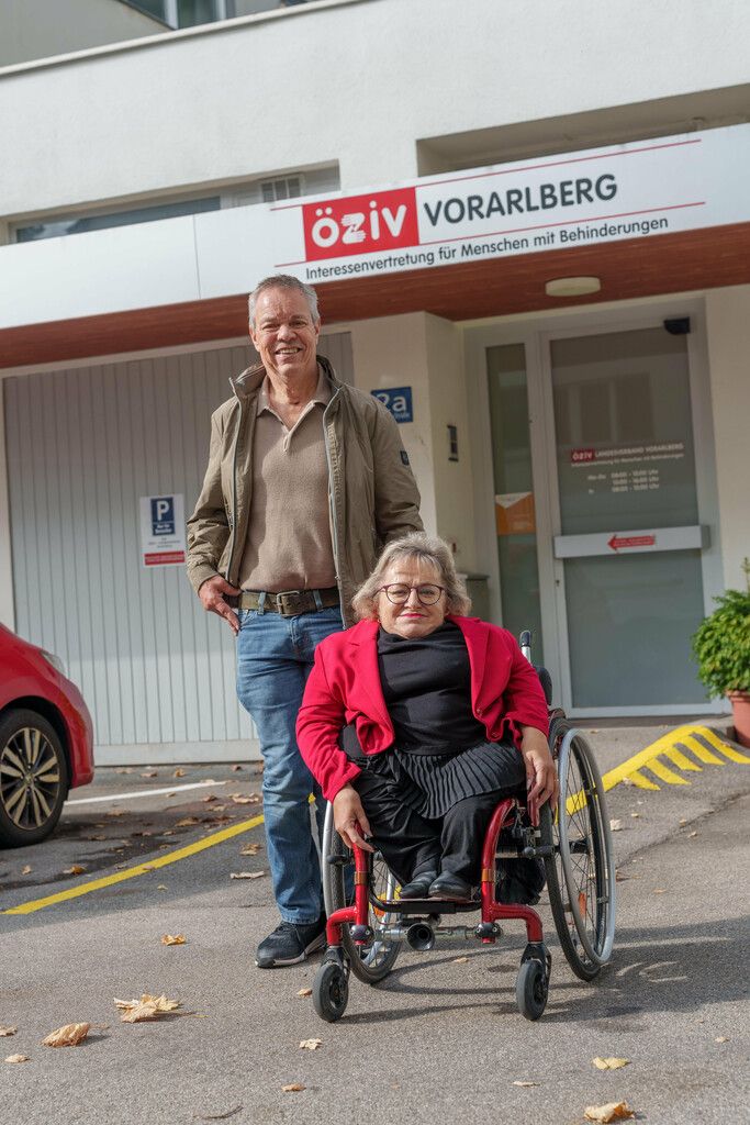 Karin Stöckler und Georg Fritsch kämpfen für Barrierefreiheit. ⇒Stiplovsek