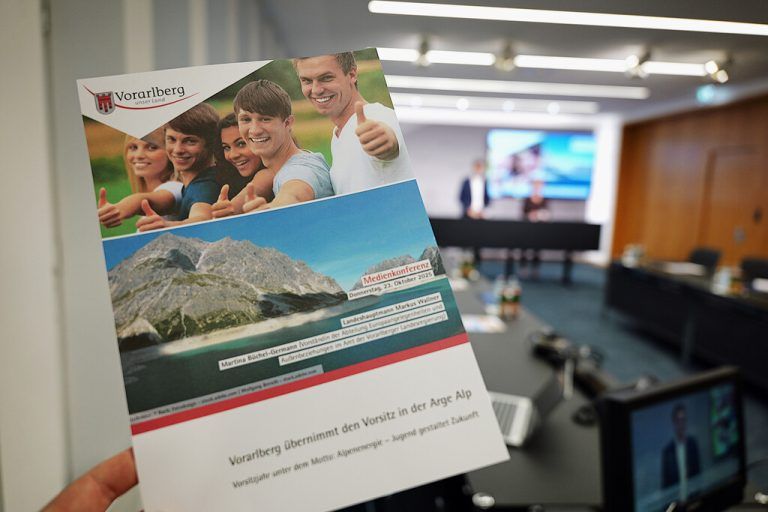 Vorarlberg will sein Vorsitzjahr nutzen. ⇒Wiedemann/Land Vorarlberg