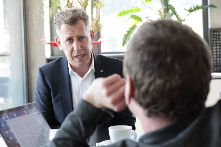 Bernhard Heinzle im Gespräch mit der NEUE am Sonntag.Hartinger