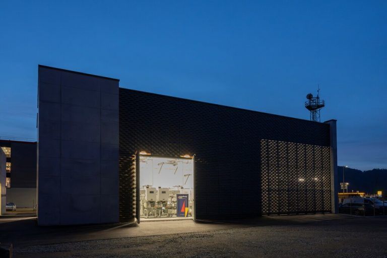 Das erneuerte Umspannwerk in Bürs. ⇒netz vorarlberg