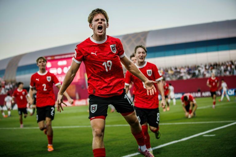 Das U17-Team verzückt die österreichischen Fußballfans. ⇒APA