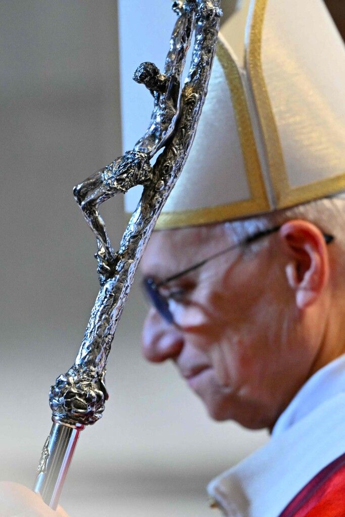 Der Heilige Stuhl um Papst Leo setzt sich für eine Zweistaatenlösung ein. ⇒APA/AFP/ANDREAS SOLARO