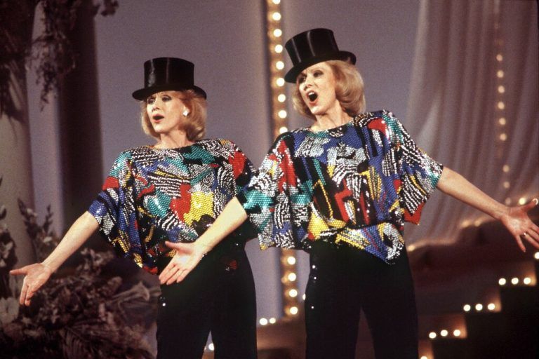 Die unzertrennlichen Schwestern beim ARD-Wunschkonzert, 1986 in Hannover.⇒apa