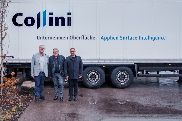 V.l.: Günther Reis, Mario Greilach und Collini-CTO Martin Netzer. ⇒Loos und Partner