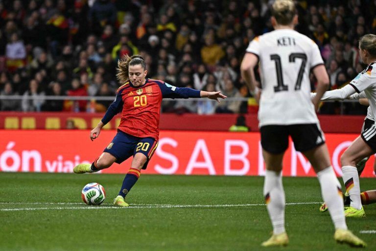 Claudia Pina erzielte zwei Tore gegen Deutschland.⇒apa