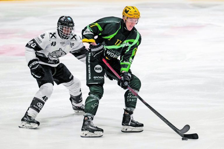 Das Bild zeigt recht gut, warum der EHC gestern so leichtes Spiel hatte. ⇒Serra