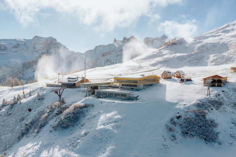 Das neue Bergrestaurant Grüneck wird pünktlich zum Saisonstart eröffnet.Philipp Schilcher