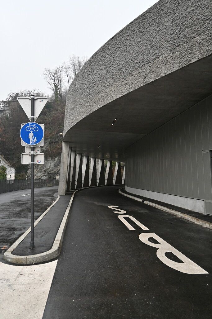 Nach fast drei Jahren intensiver Bauzeit können die Feldkircher Stadtbus-Linien ab Mitte Dezember wieder auf vertrauter Strecke fahren. Die Straßengalerie wurde kürzlich eröffnet.⇒Stadt feldkirch