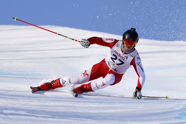 Nicolas Lussnig war beim Weltcup in Arosa mit Platz 31 der erfolgreichste Fahrer des Vorarlberger Skicross-Trios.⇒gepa