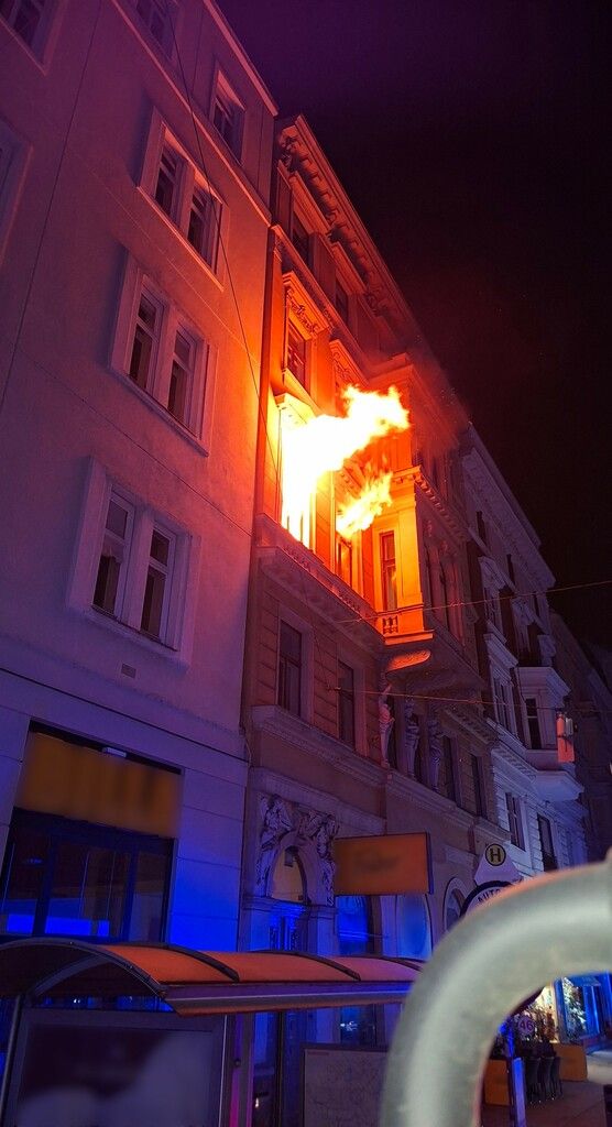 Wohnung brannte