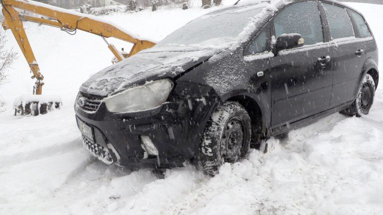 Sturz über Böschung