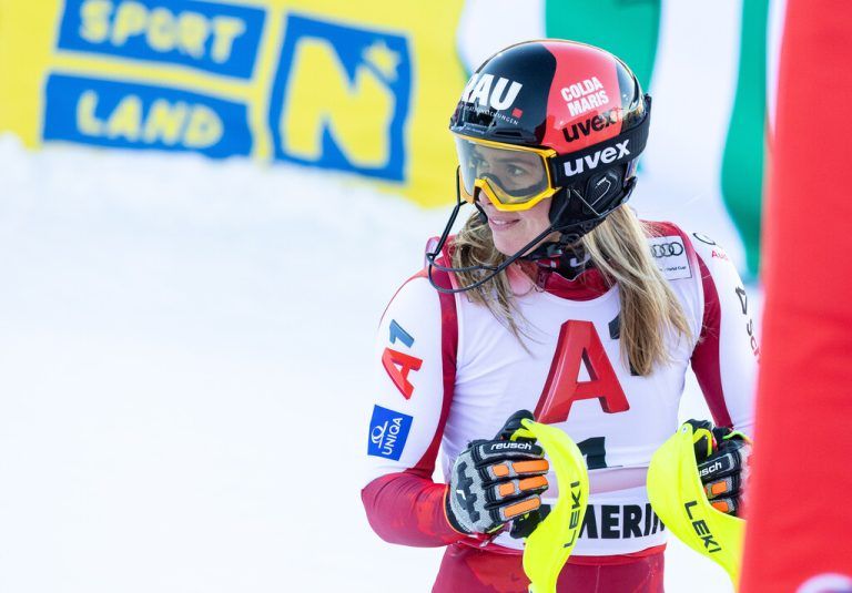 Katharina Liensberger braucht jetzt viel Geduld, der Weg zurück wird herausfordernd. ⇒GEPA