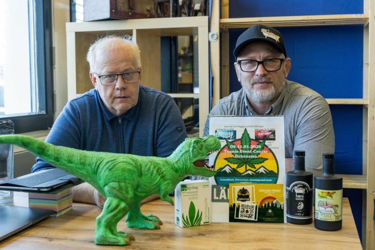 Reinhold Hartmann und Chris-tian Graupeter organisieren die LändleCan. ⇒⇒Stiplovsek