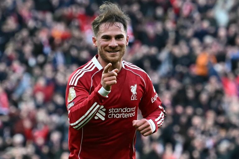 Alexis Mac Allister traf gestern zum 3:0 für Liverpooel. ⇒AFP