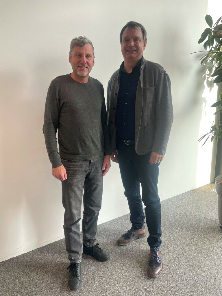 Die beiden Geschäftsführer Gerd Arnold (links) und Philipp Tomaselli. Tomaselli Gabriel bau