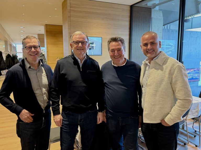 Die Mannschaft gab Gas, sie hatten Spaß: Markus Borg, Karlheinz Kopf, Markus Stadelmann.